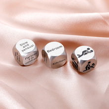 Load image into Gallery viewer, 3 Pc Anniversary Birthday Gifts for Him Her Christmas Gifts for Husband Couple Date Night Dice Gift Couple Gifts for Boyfriend Girlfriend 1 Year Anniversary for Wife Weeding Christmas Valentines Gifts