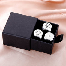 Load image into Gallery viewer, 3 Pc Anniversary Birthday Gifts for Him Her Christmas Gifts for Husband Couple Date Night Dice Gift Couple Gifts for Boyfriend Girlfriend 1 Year Anniversary for Wife Weeding Christmas Valentines Gifts