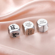 Load image into Gallery viewer, 3 Pc Anniversary Birthday Gifts for Him Her Christmas Gifts for Husband Couple Date Night Dice Gift Couple Gifts for Boyfriend Girlfriend 1 Year Anniversary for Wife Weeding Christmas Valentines Gifts