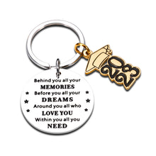 Load image into Gallery viewer, 2023 Graduation Gifts for Him Her Inspirational College High School Graduation Gifts for Senior Grad Gifts Keychain for Son Daughter Granddaughter Nurse Law School Students Master PhD Graduate Gifts