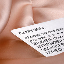 Load image into Gallery viewer, Inspirational Graduation Gifts for Son from Dad Mom Class 2021 Wallet Card Insert to My Son Always Remember You are Braver Than You Believe for Birthday Christmas Presents from Daddy Family Gifts