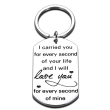 Load image into Gallery viewer, Memorial Gifts Keychain for Infant Loss Child Loss Miscarriage I Carried You for Every Second of Your Life Keepsake Baby Memorial Jewelry Gifts Sympathy Gifts for Women Mothers Sisters
