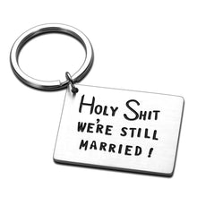 Load image into Gallery viewer, Anniversary Gifts Keychain for Him Husband Wife Valentines Day Wedding Christmas Birthday Gifts 5th 10th Anniversary Keychain for Couples Her Women Funny Gag Gifts for Him Men Hubby Wifey