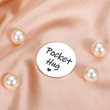 Load image into Gallery viewer, Pocket Hug Token Inspirational Gifts for Men Women Birthday Stocking Stuffers for Teen Boys Girls Christmas Long Distance Gifts for Friends Bestie Going Away Graduation Gifts for Him Her Son Daughter