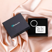 Load image into Gallery viewer, Anniversary Gifts Keychain for Him Husband Wife Valentines Day Wedding Christmas Birthday Gifts 5th 10th Anniversary Keychain for Couples Her Women Funny Gag Gifts for Him Men Hubby Wifey