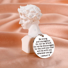 Load image into Gallery viewer, Christian Religious Gifts for Women Men Inspirational Bible Verse Keychain for Godson Goddaughter Kids Graduation Catholic Gifts for Birthday Christmas Easter Baptism Quote Gifts for Boys Cross Charms