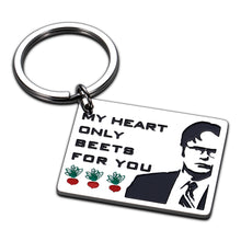 Load image into Gallery viewer, Funny Gifts for Boyfriend Girlfriend Valentines Day Gifts for Him Her The Office Merchandise Fans Keychain for Men Women Wife Husband Anniversary Wedding Keyring for Fiance Groom Couple Birthday Gifts
