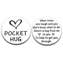 Load image into Gallery viewer, Pocket Hug Token Get Well Soon Gifts for Women Men Long Distance Relationship Cancer Survivor Gifts for Friends Christmas Stocking Stuffers Graduation Gifts for Teen Boys Girls Birthday Inspirational