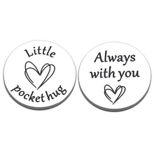 Load image into Gallery viewer, Pocket Hug Token for Boyfriend Long Distance Relationship Valentines Christmas Miss You Gifts for Friends Family Good Luck Stocking Stuffers Back to School Gifts for Teens Son Daughter Thinking of You