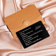 Load image into Gallery viewer, Boss Christmas Gifts Thank You Boss Metal Wallet Insert Card for Men Women Mentor Leader Boss Lady Male Bosses Day Gifts Coworker Leaving for Supervisor Manager Colleague Retirement Birthday Gift