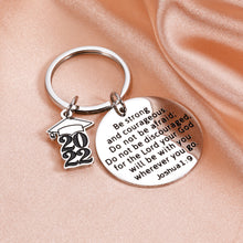 Load image into Gallery viewer, Class of 2022 Graduation Gifts Keychain for Him Her Inspirational Christian Bible Verse Gifts for High School College Boys Girls Grad Gifts for Senior Nurse Medical School Students Master PhD Friends