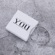 Load image into Gallery viewer, I'll Be There for You When The Rain Starts to Pour Birthday Graduation Gift for Her Inspirational Cuff Bangle for Women Her