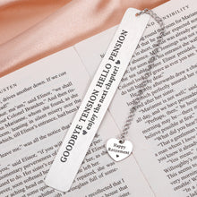 Load image into Gallery viewer, Retirement Gifts for Women Men Goodbye Tension Hello Pension Happy Retirement Bookmark for Coworker Boss Leader Teacher Nurse Thank You Appreciation Farewell Retired Friends Birthday Christmas Gifts