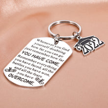 Load image into Gallery viewer, 2022 Graduation Gifts Keychain for Him Her Teens Inspirational Graduation Gifts for Women Men College High School Nurse Master PhD Law Medical Students Grad Gifts for Senior Class of 2022 Son Daughter