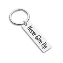 Load image into Gallery viewer, Inspirational Graduation Gifts Keychain for Teen Girls Women Men Boy Girlfriend Best Friend Motivational Quotes -Never Give Up- Graduation Birthday Wedding Charm Pendant