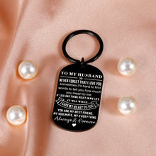 Load image into Gallery viewer, Valentines Day Gifts for Men Husband Romantic Anniversary Wedding Keychain for Hubby Boyfriend Groom from Wife Bride Soulmate to My Man I Love You Gifts for Engagement Fathers Day Birthday Christmas