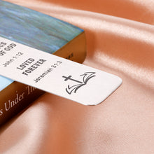 Load image into Gallery viewer, Christian Religious Gifts for Women Bible Verse Bookmark Inspirational Gifts for Her Girls Catholic Christmas Thanksgiving Gifts for Goddaughter Friend Sister Book Lover Gift Easter Birthday Keepsake