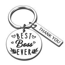 Load image into Gallery viewer, Boss Appreciation Gift Birthday Keychain for Supervisor Leader Thank You Gifts Mentor Retirement Gift Leaving Gift from Coworker Colleague Farewell Best Boss Eever to Find Christmas Key Ring