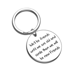 Load image into Gallery viewer, We'll be Friends Until We are Old and Senile - Best Friend BFF Gifts for Women - Funny Long Distance for Unbiological Soul Sister, Besties Birthday Jewelry Graduation Gifts