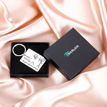 Load image into Gallery viewer, Funny Friendship Gift for Women Men Best Friend Keychain for Friends BFF Besties I’ve Got Your Back Stick Figures Birthday Christmas Graduation Valentines Gifts for Him Her Son Daughter Brother Sister