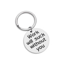 Load image into Gallery viewer, Coworker Leaving Gifts for Women Men Valentine Gifts Keychain Thank You Appreciation Funny Gift Mens Friends Office Keyring Supervisor Boss Colleagues Retirement Birthday Wedding Going Away Goodbye