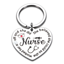 Load image into Gallery viewer, Nurse Christmas Gifts for Women Funny Nurse Appreciation Keychain for RN Nurse Week Graduation Gifts for Her Nursing School Students Birthday Thank You Gifts for Registered Nurse Practitioner Female