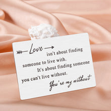 Load image into Gallery viewer, Anniversary Wallet Card Gifts for Husband Boyfriend Valentines Christmas Gifts for Him Her Romantic Couple Gifts for Hubby Wifey Girlfriend Wedding Engagement Mini Love Note for Fiance Groom Birthday