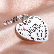 Load image into Gallery viewer, Nurse Christmas Gifts for Women Funny Nurse Appreciation Keychain for RN Nurse Week Graduation Gifts for Her Nursing School Students Birthday Thank You Gifts for Registered Nurse Practitioner Female