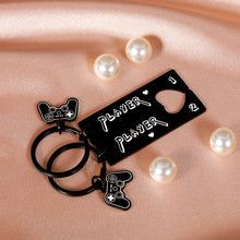 Load image into Gallery viewer, Player 1 Player 2 Christmas Valentines Day Gifts for Boyfriend Girlfriend Funny Gamer Gifts for Couples Matching Keychain for Men Husband from Wife Couple for Fiance Groom Birthday Anniversary Wedding