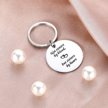 Load image into Gallery viewer, 2PCS Best Friend Christmas Stocking Stuffer Gifts Sister Keychain for Women Girls BFF Gift Not Sisters by Blood But Sisters by Heart Friendship Birthday Graduation Wedding Key Ring