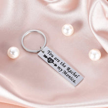 Load image into Gallery viewer, 2Pcs Friends TV Show Merchandise Keychain Best Friend Gifts For Women - You are the Rachel to My Monica Birthday Wedding Chrismas Jewelry Keyring