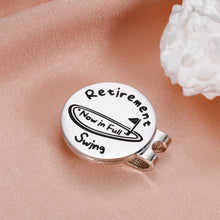 Load image into Gallery viewer, Golf Ball Marker Golf Retirement Gifts for Men Women Funny Golf Gifts for Retiree Coworker Boss Golf Lover Retirement Magnetic Hat Clip Golf Accessory for Office Employee Dad Golfer Birthday Christmas