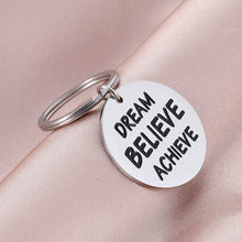 Load image into Gallery viewer, Inspirational Keychains for Women Personalized Gift for Her Him Teenage college Students Engraved Crown Birthday Chrismas Jewelry Keyring