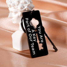 Load image into Gallery viewer, Coworker Appreciation Gifts You Are A Key Part of Our Team Keychain for Boss Employee Office Colleague Friends Leaving Farewell Thank You Christmas Gifts for Women Men Leader Retirement Birthday Gifts