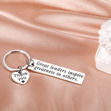 Load image into Gallery viewer, Employee Appreciation Leader Boss Christmas Gifts for Men Women Thank You Coworker Leaving Gifts for Boss Lady Supervisor Mentor from Colleague Leadership Keychain Birthday Retirement Farewell Gift