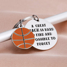 Load image into Gallery viewer, Basketball Coach Thank You Gifts - Thank You Coach Keychain Gifts a Great Coach is Hard to Find and Impossible to Forget Keychain Birthday New Year Christmas Gifts