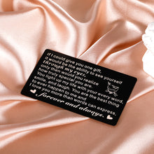 Load image into Gallery viewer, Anniversary Wedding Gifts for Husband Boyfriend Romantic Wallet Card Insert for Him Her Birthday Valentines Engagement I Love You Gifts for Couples Groom Fiance Bride Wife Mini Love Note for Christmas