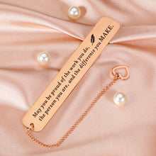 Load image into Gallery viewer, Employee Appreciation Bookmark for Team Office Thank You Retirement Gifts for Women Men Teacher Coworker Leaving Farewell Work Gift for Boss Leader Colleague Birthday Holiday Christmas Book Lover Gift