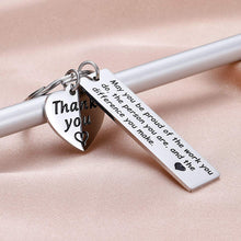 Load image into Gallery viewer, Appreciation Gift Coworkers Keychain Thank You Make a Difference Gift for Volunteer Coach Appreciation Mentor,Employee Gift Social Worker Jewelry, The Difference You Make