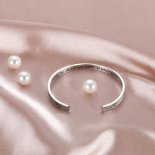 Load image into Gallery viewer, Inspirational Gifts Open Cuff Bracelet Daughter Jewelry for Women Daughter Her Teenager Girls from Mom Dad Mothers Day Birthday Thanksgiving Gifts