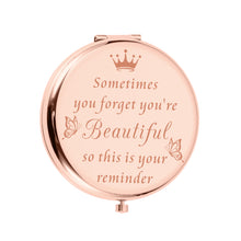 Load image into Gallery viewer, Birthday Gifts for Women Compact Mirror for Best Friends BFF Sister Daughter Pocket Travel Cosmetic Makeup Handheld Mirror for Mom Wife Christmas Valentines Mother’s Day Graduation Friendship Gifts