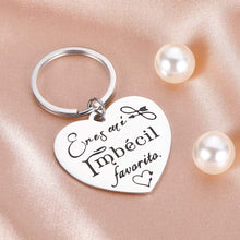 Load image into Gallery viewer, Valentines Day Gifts You’re My Favorite Keychain Husband Gifts for Boyfriend from Wife Girlfriend Wedding Birthday -Anniversary for Wife Her Him Wifey Hubby Eres Mi Imbécil Favorito.