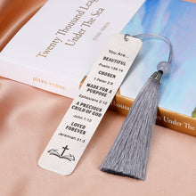 Load image into Gallery viewer, Christian Religious Gifts for Women Bible Verse Bookmark Inspirational Gifts for Her Girls Catholic Christmas Thanksgiving Gifts for Goddaughter Friend Sister Book Lover Gift Easter Birthday Keepsake