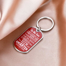 Load image into Gallery viewer, Son Valentines Day Gifts From Mom Dad 2021 Inspirational Graduation Keychain Gift to My Son From Daddy Valentines Day Gifts for Kids Birthday Christmas Key Rings for Him Boys Back to School Presents