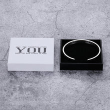 Load image into Gallery viewer, I'll Be There for You When The Rain Starts to Pour Birthday Graduation Gift for Her Inspirational Cuff Bangle for Women Her