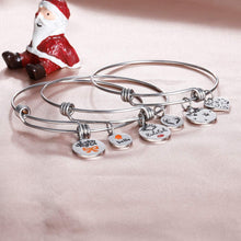 Load image into Gallery viewer, 3Pcs Mothers Day Birthday Wedding Gift Bracelet Bangles Charms for Wife Teen Girls Women Kids Mom Daughter Wife Grandma Jewelry Present Silver Crystal Pendants Christmas Valentine's Day