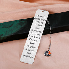 Load image into Gallery viewer, Boss Day Gifts for Women Men Boss Appreciation Leadership Bookmark for Boss Manager Coworker Boss Leaving Retirement Farewell Gift for Supervisor Boss Lady Coach Mentor Promotion Office Christmas Gift