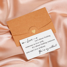 Load image into Gallery viewer, Anniversary Wallet Card Gifts for Husband Boyfriend Valentines Christmas Gifts for Him Her Romantic Couple Gifts for Hubby Wifey Girlfriend Wedding Engagement Mini Love Note for Fiance Groom Birthday