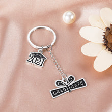 Load image into Gallery viewer, Graduation Gifts for Seniors Class of 2021 Keychain for Him Her College Master High School Graduation Gifts for Teen Boys Girls Best Friends Inspirational Charm Keyring for Son Daughter from Mom Dad