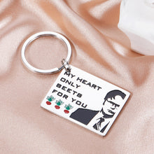 Load image into Gallery viewer, Funny Gifts for Boyfriend Girlfriend Valentines Day Gifts for Him Her The Office Merchandise Fans Keychain for Men Women Wife Husband Anniversary Wedding Keyring for Fiance Groom Couple Birthday Gifts